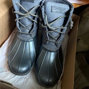 Sperry Charcoal Waterproof Boots